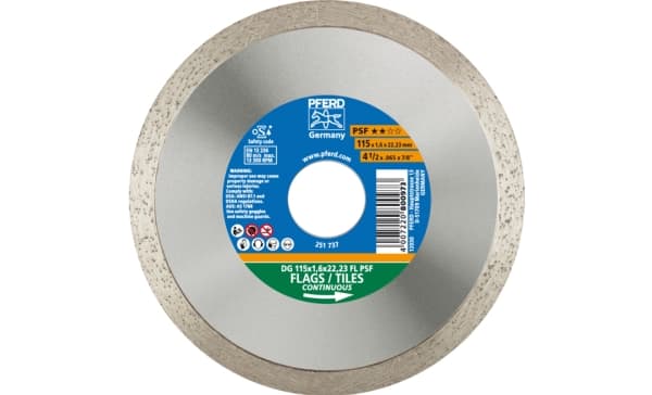 PFERD 68000011, 2,22 cm, 1,6 mm, 13300 RPM, Tyskland, 122 g, 145 mm