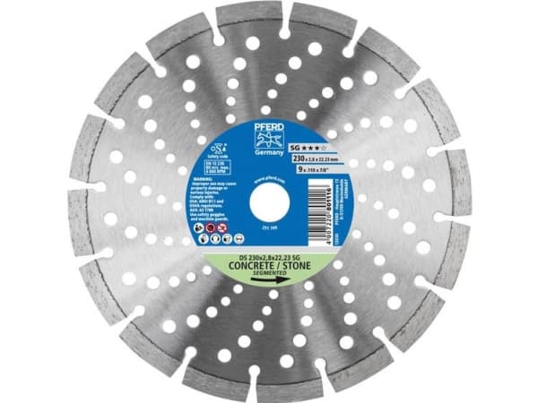 PFERD 68000044, 2,22 cm, 2,8 mm, 6600 RPM, Tyskland, 687 g, 262 mm