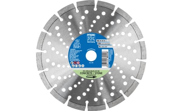 PFERD 68000044, 2,22 cm, 2,8 mm, 6600 RPM, Tyskland, 687 g, 262 mm