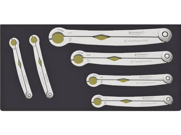 Stahlwille TCS 240/6 96838774 Ringnyckelsats 6 delar 10 - 19 mm