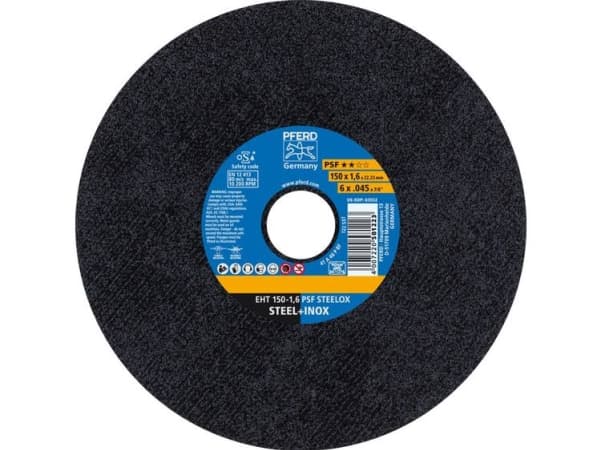 PFERD Psf Steelox 61724121 Skärskiva rak 150 mm 22.23 mm 25 st