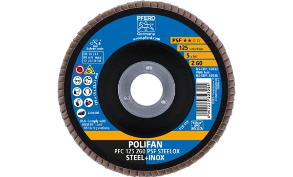 PFERD 67768125, 12,5 cm, 12200 RPM, 80 g, 10 styck