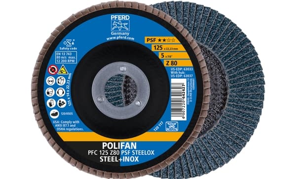 PFERD 67768125, 12,5 cm, 12200 RPM, 80 g, 10 styck