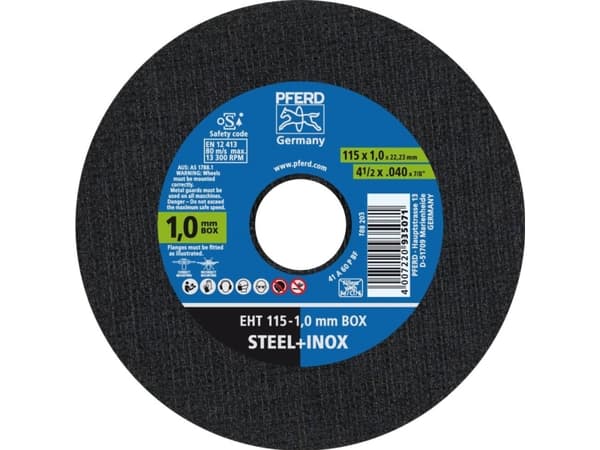 PFERD EHT 115-1,0 START STEELOX 69120943 Skæreskiver-sæt 115 mm 22.23 mm 25 stk