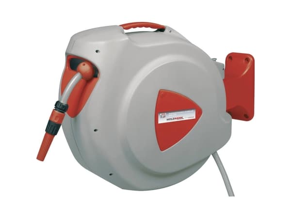 Holzmann Maschinen WSR30M 12.7 mm 30 m 1/2 tomme 1 stk Rød, Grå Haveslangeopruller