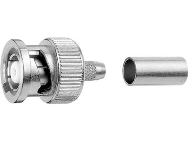 Telegärtner BNC omvendt koblingsplugg, rett 50 ohm J01000R0000 1 stk (J01000R0000)