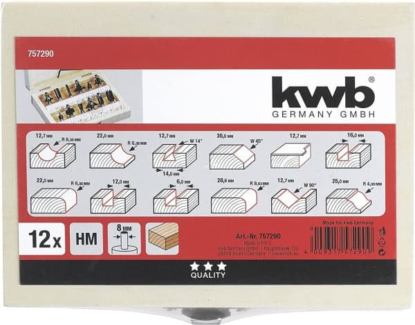 kwb 757290, Roterende fresestål, 50 g, B00ESERO4Y