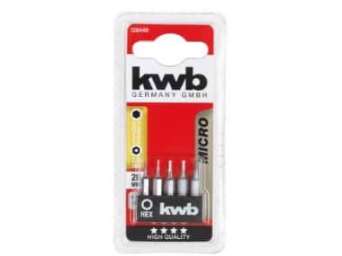 kwb 128440, 5 styck, Insex (brittiska enheter), 0.7,0.9,1.3,1.5,2 mm, 28 mm