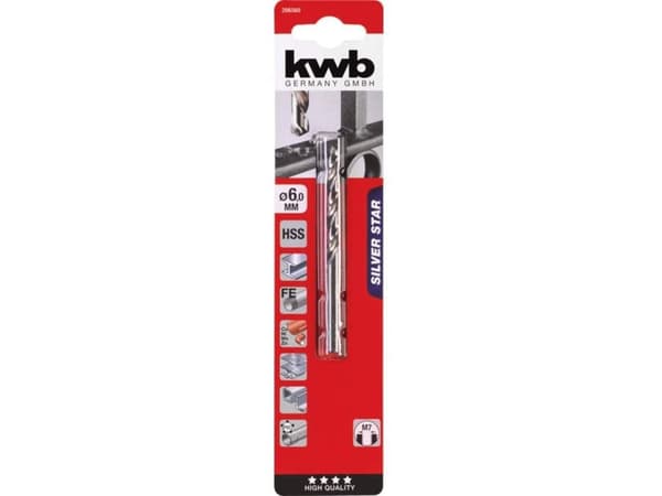 Einhell Kwb Silver Star HSS-bor Ø6,0 mm 1 stk.