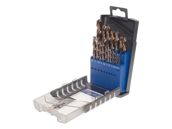 kwb COBALT HSS CO, Drill, Drill bit set, Høyrehåndsrotasjon, Strykejern, Plast, Profil, Rustfritt stål, Rustfri stålplate (tynn), 135°, Cobalt Alloy