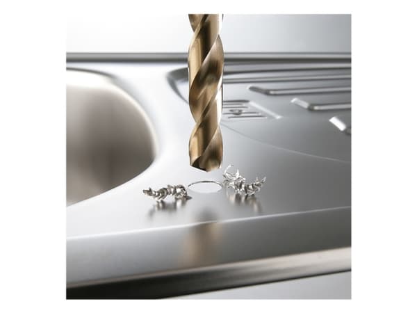 kwb 428040, Borr, Borrsats, Högerrotation, Strykjärn, Plast, Profil, Metallplåt, Rostfritt stål, Kobalt-legerat höghastighetsstål (HSS-Co), Cylindris