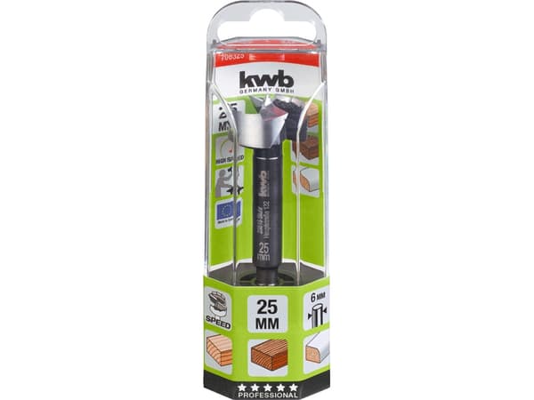 kwb 706335, Drill, Senterbor, 3,5 cm, Løvtre, MDF, Mykt tre, Blister, 1 stykker