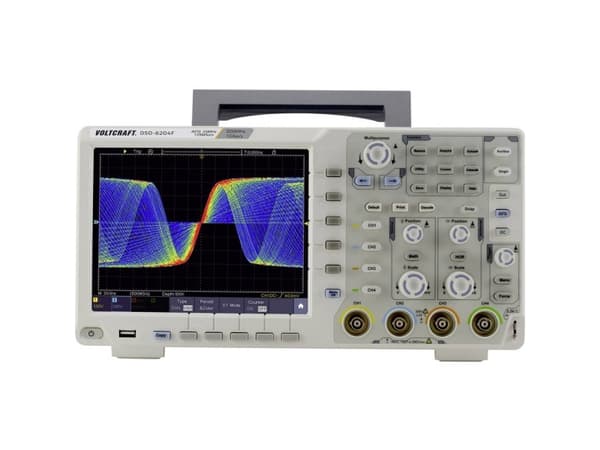 VOLTCRAFT DSO-6204F Digitaalinen oskilloskooppi 200 MHz 4-kanavainen 1 GSa/s 40000 kpts 8-bittinen digitaalinen muisti (DSO), funktion generaattori (