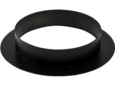 Metalbestos skorsten uØ 200mm murbøsning, 50mm flange sort
