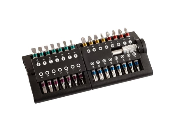 kwb 107100, Risti, Tasainen, Phillips, Pozidriv, Terästä, ISO 1173, 25,4 / 4 mm (1 / 4"), Kahdeksankulmainen, Kupla