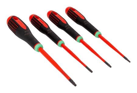Bahco skruvmejseluppsättning ERGO "Slim Blade", 4 stycken, Torx