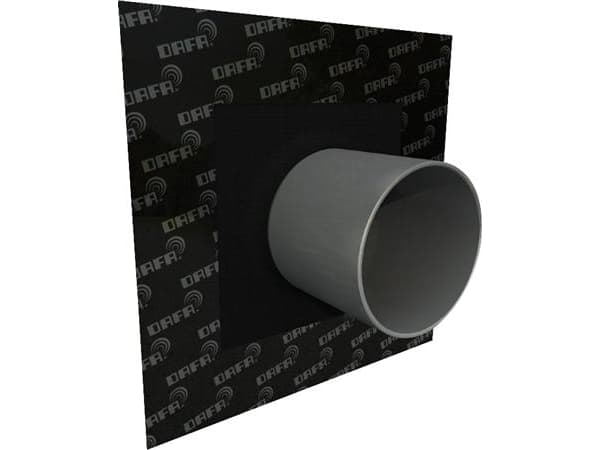 DAFA AirVent UV / Radon rørkrave 520x520 mm for tætning af undertag og vindspærre. Markering for ø200-400 mm rør.