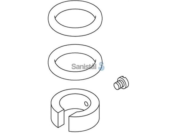 Damixa reparationssats 13202 - Serie 64 för svart pip (1set)