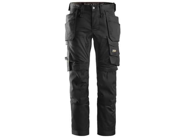 SNICKERS WORKWEAR AllroundWork 6241 stretch buks med hylsterlommerr Str: 50 sort