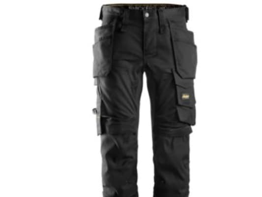 SNICKERS WORKWEAR AllroundWork 6241 stretch buks med hylsterlommerr Str: 54 sort