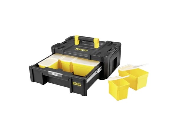 STANLEY TSTAK III BOX - SKUFF MED 6 ARRANGØRER