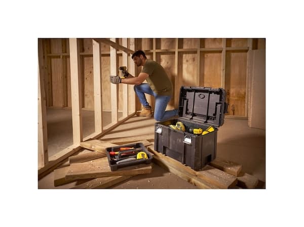 Stanley FATMAX PRO-STACK, Verktøykasse (hard), Sort, 22,2 l, 7,5 kg, Hengsel, 310 mm