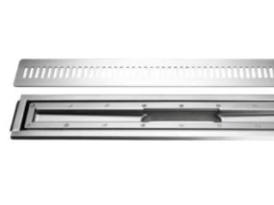 Unidrain afløbsarmatursæt - 800mm vinyl m/rist/ramme st rf