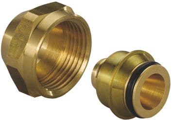 Uponor-liitäntäsarja 3/4 16-2 Pex - kromattu messinki UPONOR Euroconus