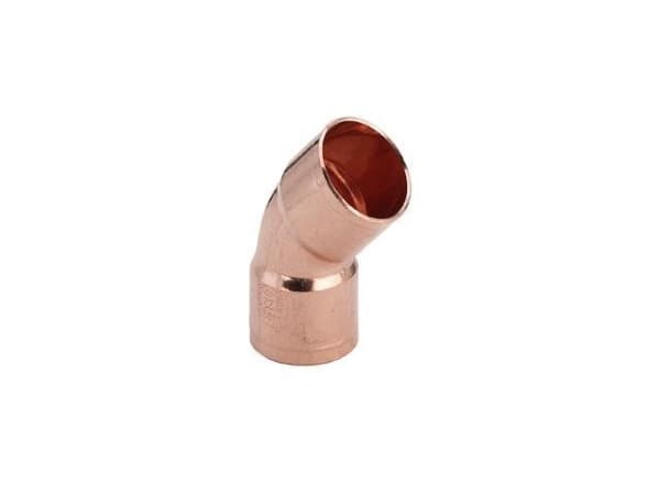 Viega bøjning 45° m/m 28 mm kobber