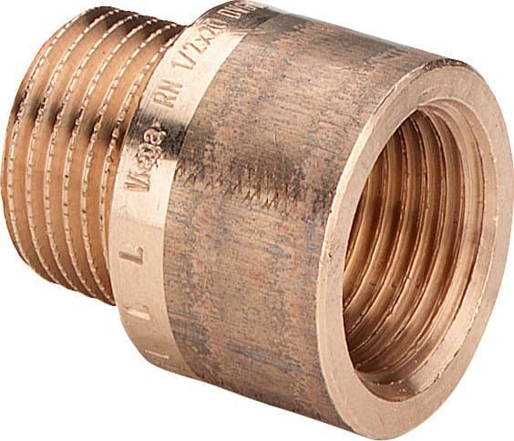 Viega nippelmuhvi 2" x 1" rødgods