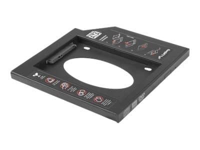 Lanberg - Uttagbar harddiskramme - fra 5,25" Slim Line til 2,5" - svart
