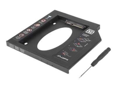 Lanberg - Uttagbar harddiskramme - fra 5,25" Slim Line til 2,5" - svart