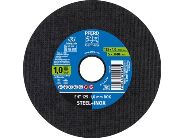 PFERD EHT 125-1,0 START (10) 69121041 Leikkuukiekkosarja 125 mm 22,23 mm 10 kpl 10 kpl