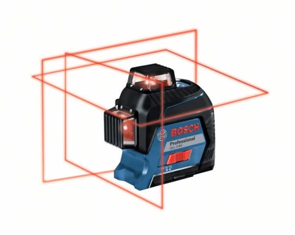 Bosch CIRCELLASER GLL 3-80 musta, Sininen, Punainen
