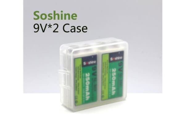 Soshine Soshine SBC-018 Batteribox Celletal: 2 9 V blok (L x B x H) 54 x 52 x 19 mm