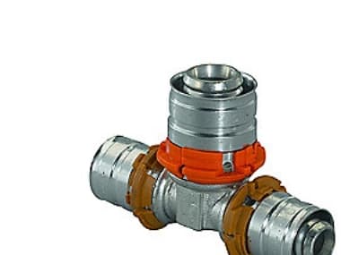 MLC press T-stycke 25-20-25mm - för golvvärme, varmvatten och radiatorsystem