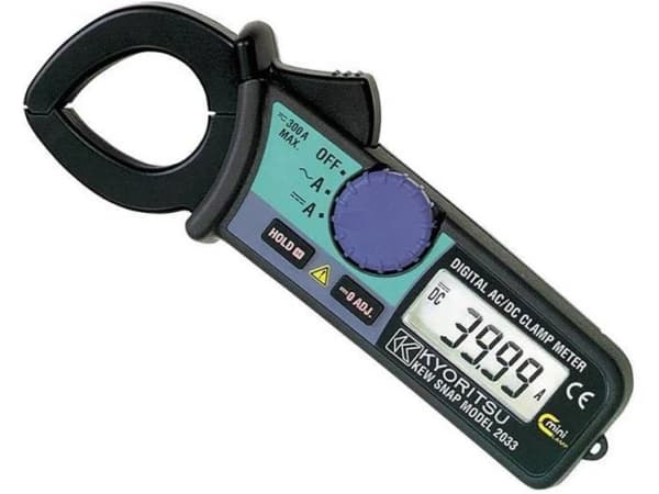 Kyoritsu KEW-2033 Strømtang digital CAT III 300 V Visning (counts): 3000