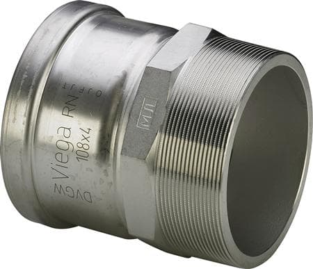 Sanpress Inox XL overgang 76,1 mm x 2 1/2" rustfrit stål