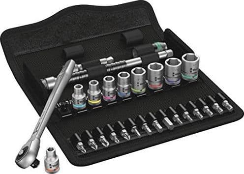 Wera 8100 SA 10, 28 styck, Svart, Silver