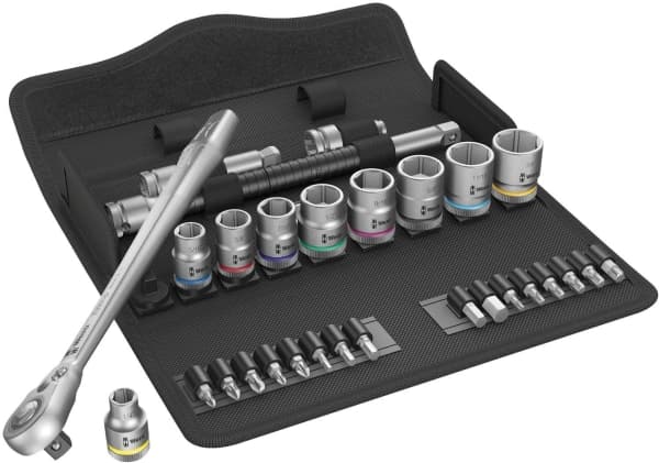 Wera 8100 SB 10, 29 styck, Svart, Silver