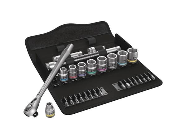Wera 05004051001, 9 stykker, Sort, Rustfritt stål, Sort, 3/8", Tsjekkisk Republikk, 1,48 kg