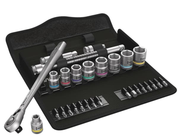 Wera 05004051001, 9 stykker, Sort, Rustfritt stål, Sort, 3/8", Tsjekkisk Republikk, 1,48 kg