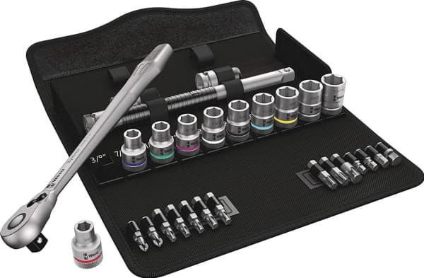 Wera 8100 SC 11, 28 kpl, Musta, Ruostumaton teräs, Ruostumaton teräs
