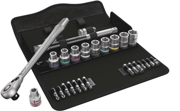 Wera 8100 SC 11, 28 kpl, Musta, Ruostumaton teräs, Ruostumaton teräs