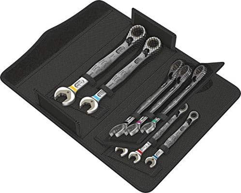 Wera 6001, 1/2,3/4,3/8,5/16,5/8,7/16,9/16,11/16", Metallisk, Krom-molybden-stål, 8 stykker