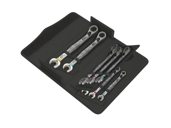 Wera 6001, 1/2,3/4,3/8,5/16,5/8,7/16,9/16,11/16", Metallisk, Krom-molybden-stål, 8 stykker