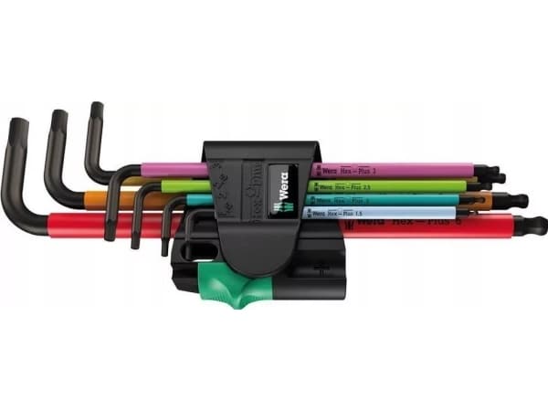 Wera 05022534001, Insexnycklar med L-handtag, set, Metrisk, 7 styck, 1.5,2,2.5,3,4,5,6 mm, 25 mm, 76 mm