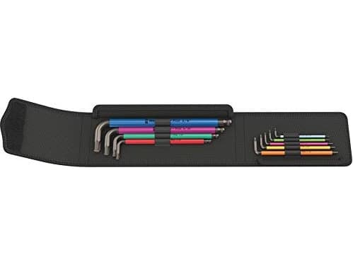 Wera 05022639001, L-formet hex-nøkkelsett, Imperisk, 9 stykker, 255 mm, 110 mm, 40 mm