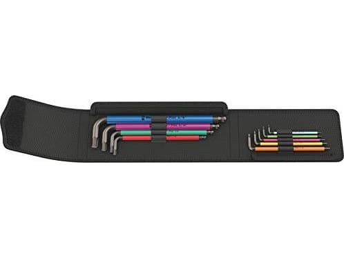 Wera 05022639001, L-formet hex-nøkkelsett, Imperisk, 9 stykker, 255 mm, 110 mm, 40 mm