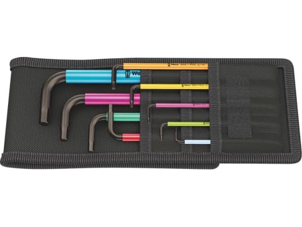 Wera 05022639001, L-formet hex-nøkkelsett, Imperisk, 9 stykker, 255 mm, 110 mm, 40 mm